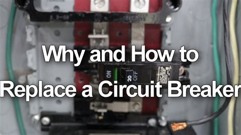 how to replace a circuit breaker in an electrical box|how to change breaker switch.